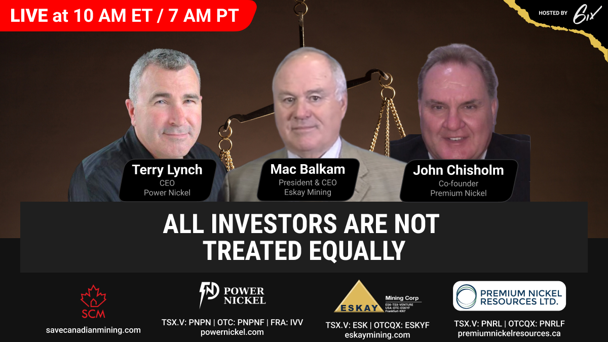 SCMining's tweet image. In one hour, Terry Lynch will be hosting another Ban The Bots Series, with Mac Balkam from $ESK.V and John Chisholm of $PNRL.V. Learn why &quot;naked short selling&quot; is merely the tip of the iceberg.

Register here: bit.ly/3U9IMCt