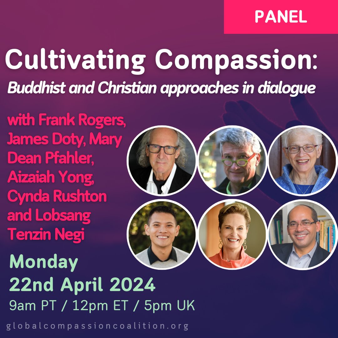 Join us for deep discussion about cultivating compassion from Buddhist & Christian approaches. In this virtual event, gain a better understanding of how the transformative power of compassion in fostering empathy & kindness for a more unified world: bit.ly/49ytMTd