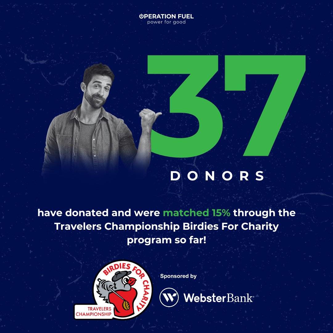 THANK YOU to the 37 incredible donors who have given through the @travelerschamp #Birdies4Charity so far this year. Every donation made online NOW through June 23 will be matched 15%. You're the best, by par! 

To donate online: l8r.it/gyl0