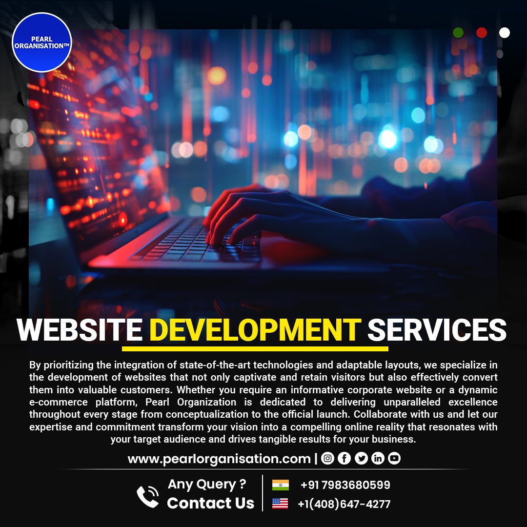 pearlorgs's tweet photo. Website Development Services:
.
.
https://t.co/7Xwf36j4MB
.
.
#Pearl_Organisation #Digital_Business_Transformation_Services #IT_Services #digitaltransformation #technology #innovation #digitalmarketing #AI #marketing_strategy #client #webdevelopment #ecommerce #WebBuilders https://t.co/T3wCH9EaKN