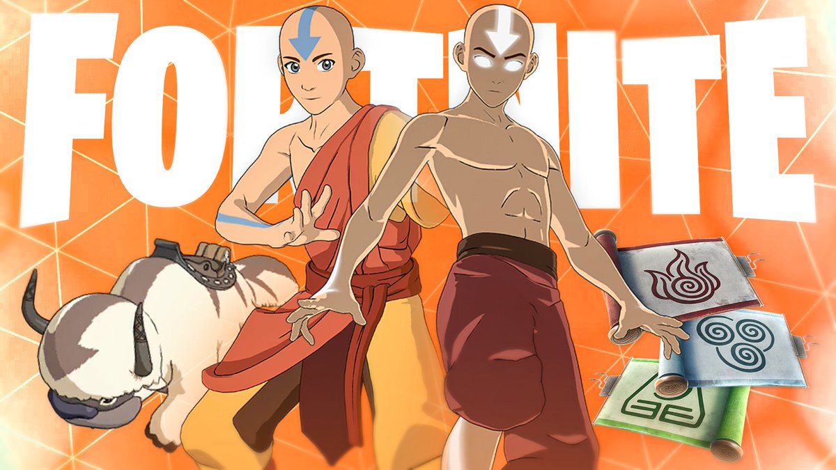 FORTNITE x AVATAR EVENT OUT NOW - UNTIL MAY 3 🔥 • FREE Rewards including an Appa Glider & x4 Level Up Tokens • Mini-Pass featuring Aang, Avatar State Aang & Appa • New Mythics: Firebending, Airbending & Earthbending • Avatar Chests that guarantee the Mythics to spawn