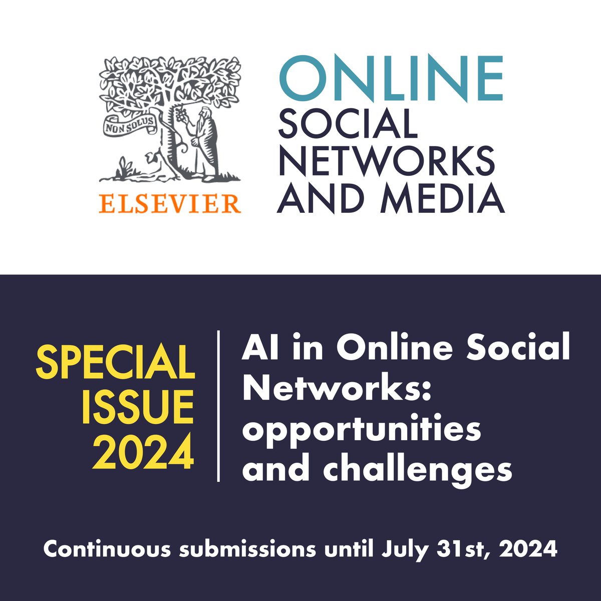 OSNEM (@osnem_journal) on Twitter photo ๐ฆ๐ฃ๐๐๐๐๐ ๐๐ฆ๐ฆ๐จ๐ #๐ข๐ฆ๐ก๐๐ <a href="/ElsevierConnect/">Elsevier</a>
#๐๐ ๐ถ๐ป ๐ข๐ป๐น๐ถ๐ป๐ฒ ๐ฆ๐ผ๐ฐ๐ถ๐ฎ๐น ๐ก๐ฒ๐๐๐ผ๐ฟ๐ธ๐: ๐ผ๐ฝ๐ฝ๐ผ๐ฟ๐๐๐ป๐ถ๐๐ถ๐ฒ๐ ๐ฎ๐ป๐ฑ ๐ฐ๐ต๐ฎ๐น๐น๐ฒ๐ป๐ด๐ฒ๐
๐
Submission deadline: July 31st
โก๏ธ sciencedirect.com/journal/onlineโฆ ๐ฆ๐ฃ๐๐๐๐๐ ๐๐ฆ๐ฆ๐จ๐ #๐ข๐ฆ๐ก๐๐ <a href="/ElsevierConnect/">Elsevier</a>
#๐๐ ๐ถ๐ป ๐ข๐ป๐น๐ถ๐ป๐ฒ ๐ฆ๐ผ๐ฐ๐ถ๐ฎ๐น ๐ก๐ฒ๐๐๐ผ๐ฟ๐ธ๐: ๐ผ๐ฝ๐ฝ๐ผ๐ฟ๐๐๐ป๐ถ๐๐ถ๐ฒ๐ ๐ฎ๐ป๐ฑ ๐ฐ๐ต๐ฎ๐น๐น๐ฒ๐ป๐ด๐ฒ๐
๐
Submission deadline: July 31st
โก๏ธ sciencedirect.com/journal/onlineโฆ