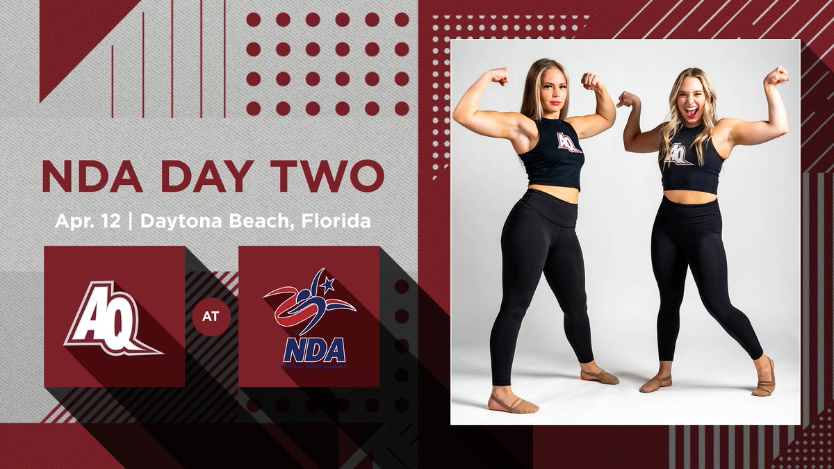 DAY TWO!! We take the floor today for our final performances of the season here in Daytona Beach! #ChasingDreams #SaintsMarchOn