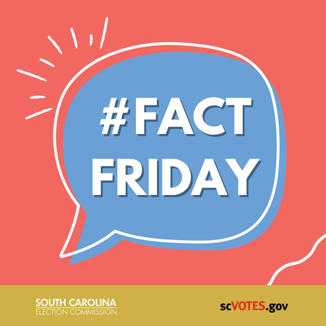 #FactFriday 💡: #FactFriday 💡: If registering to vote by mail or in person, provide a copy of one of the following items: 🗳️ Any current, valid Photo ID; or 🗳️ A utility bill, bank statement, paycheck or government document showing your name and address in your county.