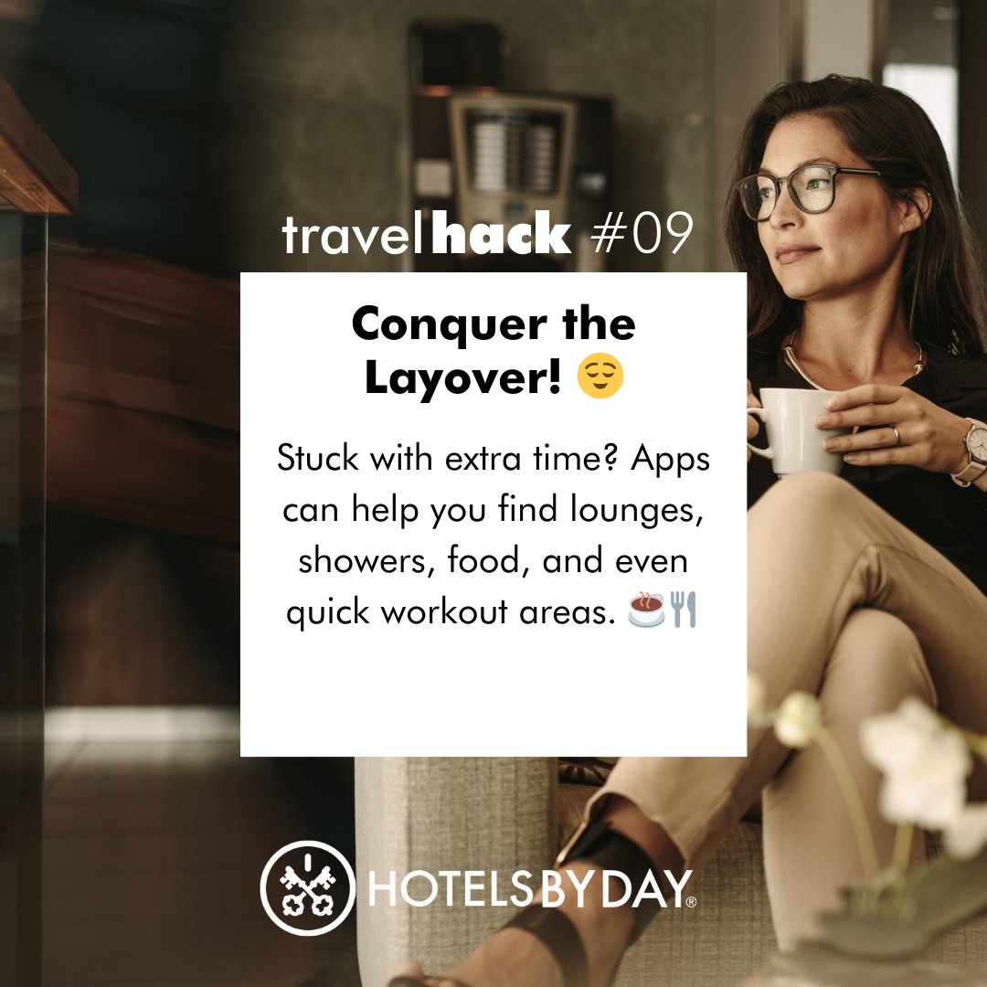 📱✈️😌 Don't miss out on the essential apps and hacks that'll transform your airport stress! ⁠
⁠
Get the full scoop on the blog. ➡️bit.ly/trvlhckshbd
⁠
⁠
#transformyourairport #airportsecrets #stressfreetravel⁠
#easytravel  #hotelsbyday #workplaystay #travelhacks