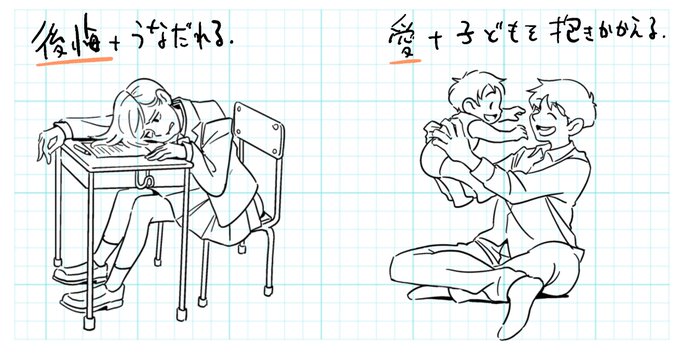何を描くか思いつかない時は【感情+行動】から考える 