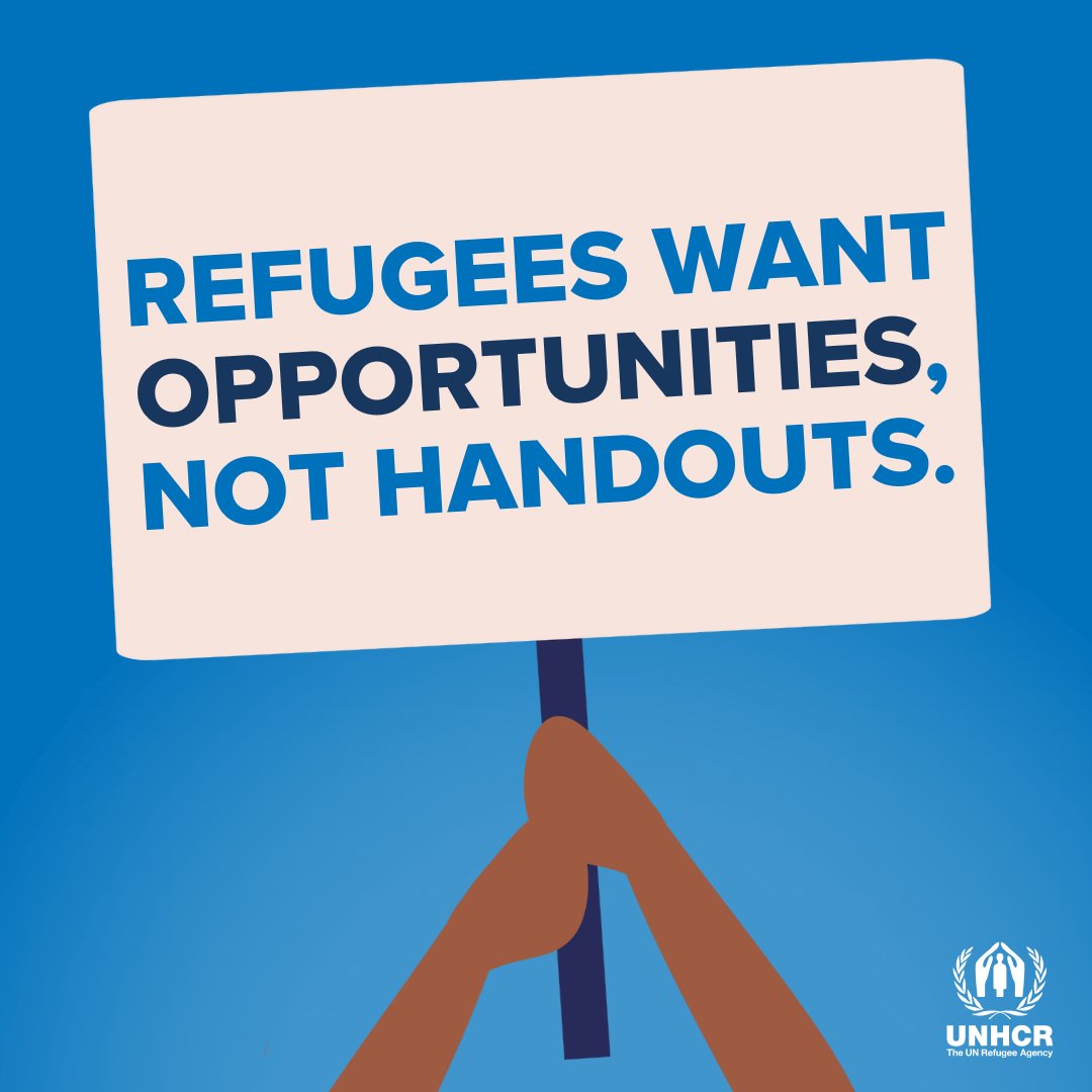 We must do more to give refugees hope. We must do more to give refugees opportunities.