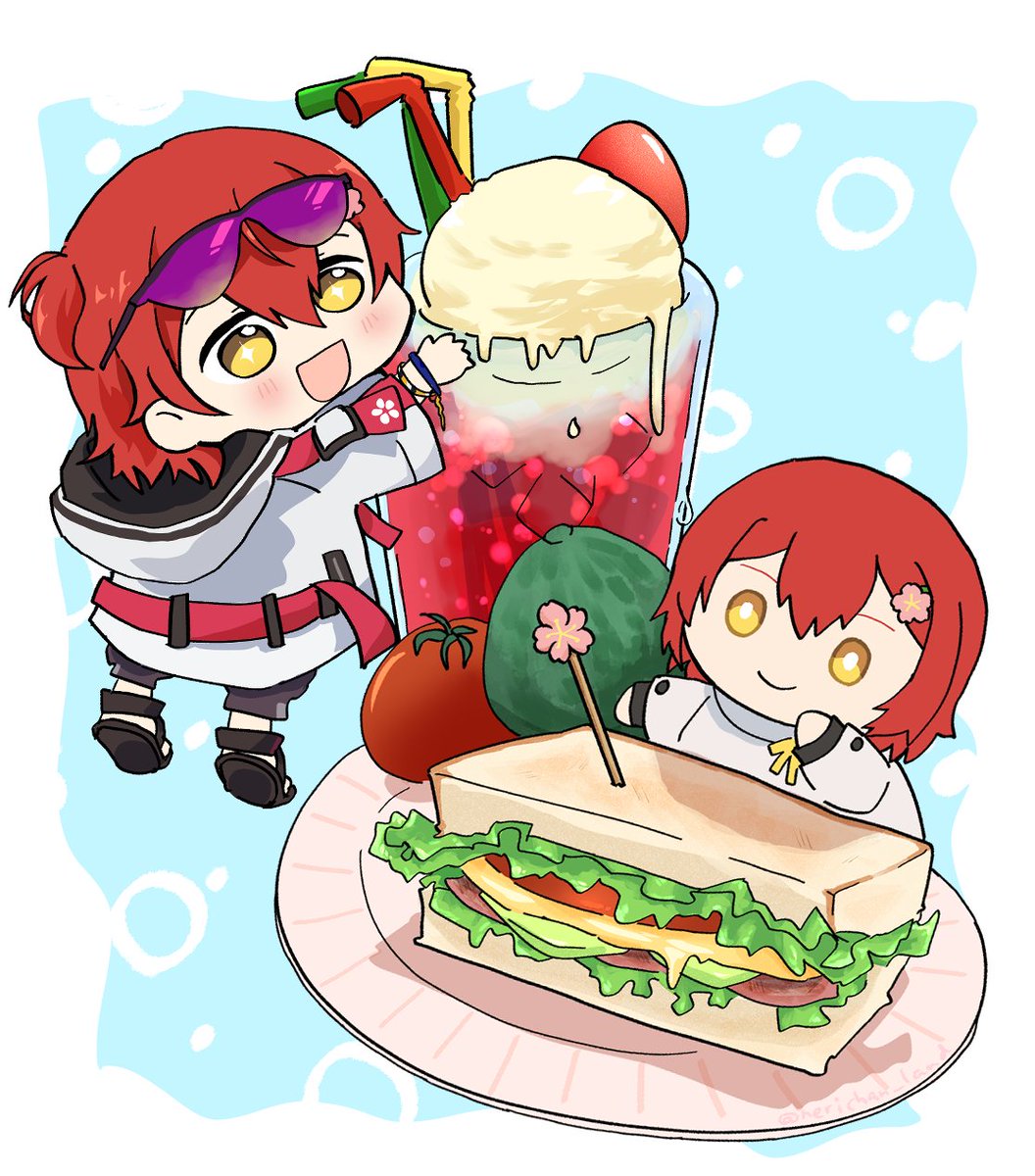 🥤🥪
#みやびじゅつ
(ツリーに透過あり)