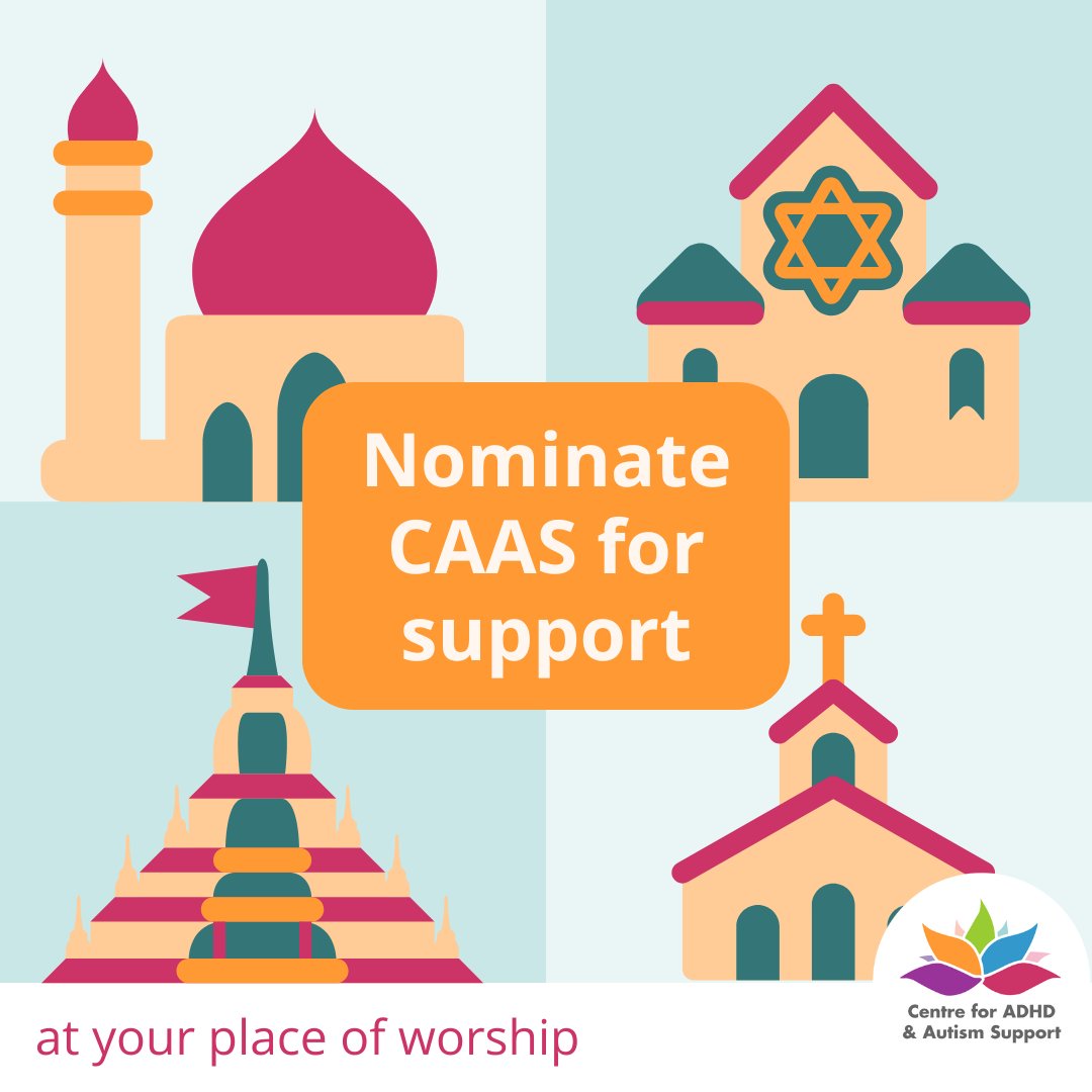 Are you part of a group or organisation that raises funds for charity? Please nominate CAAS for their support so that we can continue supporting ADHD/autistic individuals across North West London. Thank you!