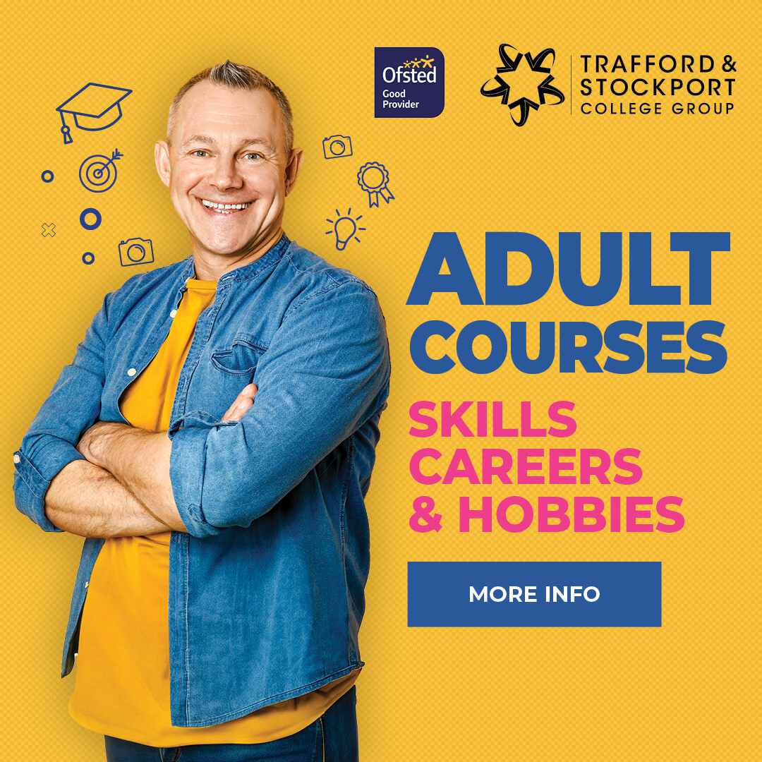 👀Looking to further your career, change careers or start a new hobby?... Come along to our Adult Course Enrolment Evening at our STRETFORD CAMPUS next Thursday 18th April at 4.30pm until 7pm!