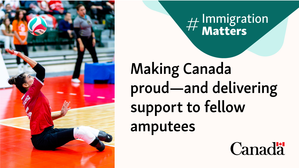 Felicia Voss-Shafiq is a Paralympian, a champion of adaptive sport, and a mentor for others facing the prospect of amputation. Read her story: bit.ly/3J8XwLQ

#ImmigrationMatters
