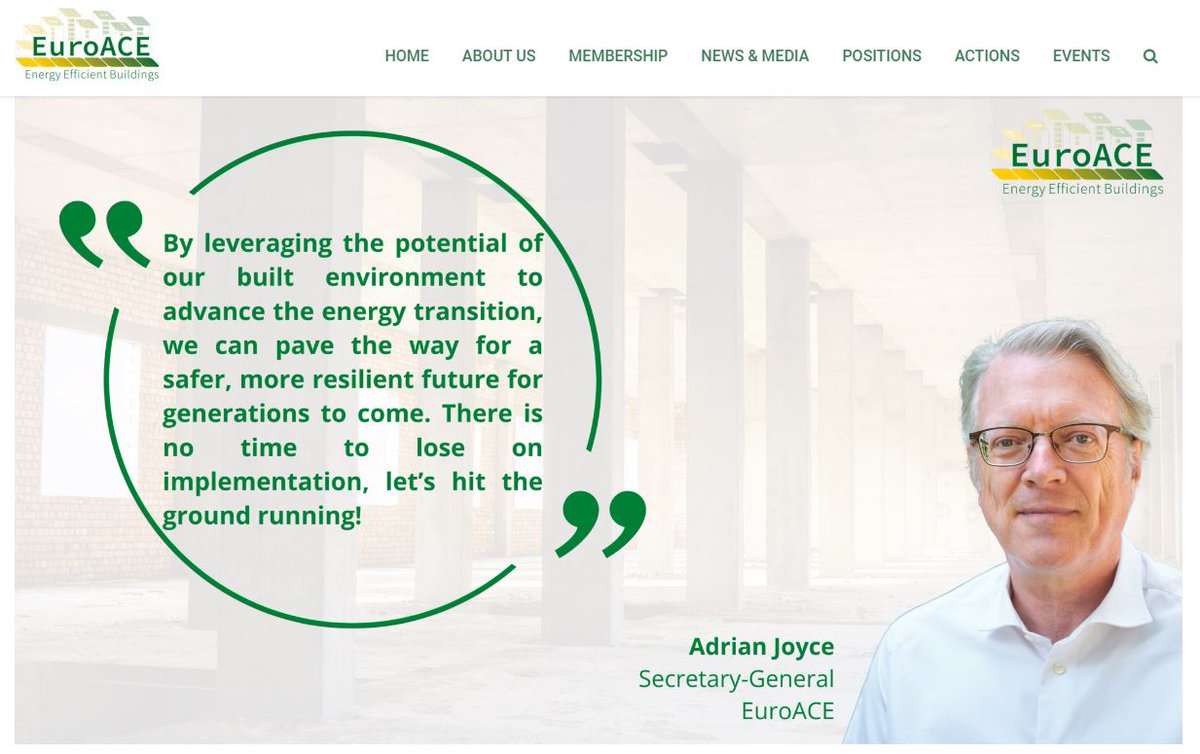 EuroACE: Final agreement on the Buildings Directive. Time to deliver on the ground
The adopted text contains several key provisions that will provide improved market visibility to the sector...
euroace.org/final-agreemen…