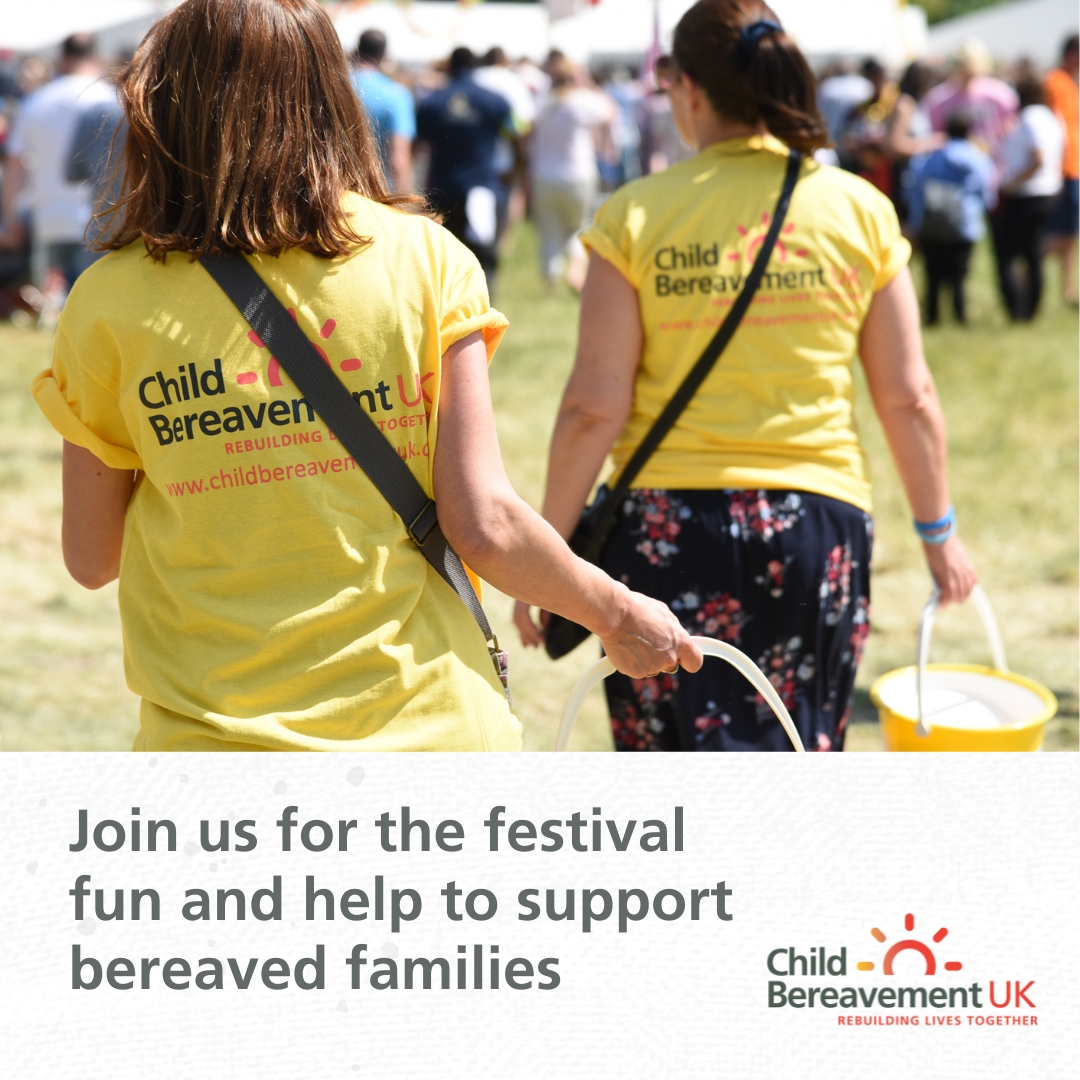 Child Bereavement UK volunteers come back year after year to help at festivals and events to help raise funds. Join the team and enjoy the festival fun for FREE! 👉childbereavementuk.org/festivals #Volunteering #Festivals #FestivalVolunteering