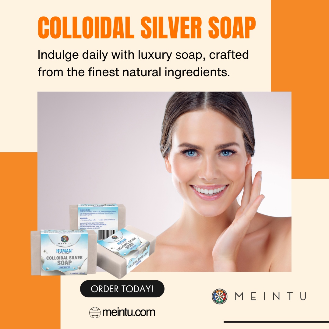 Elevate your daily routine with our luxurious Colloidal Silver Soap. 

Crafted from the finest natural ingredients, it's a treat for your skin every day! ✨ 

🌐 meintu.com

#luxurysoap #naturalingredients #skincareroutine #pamperyourself #glowingskin