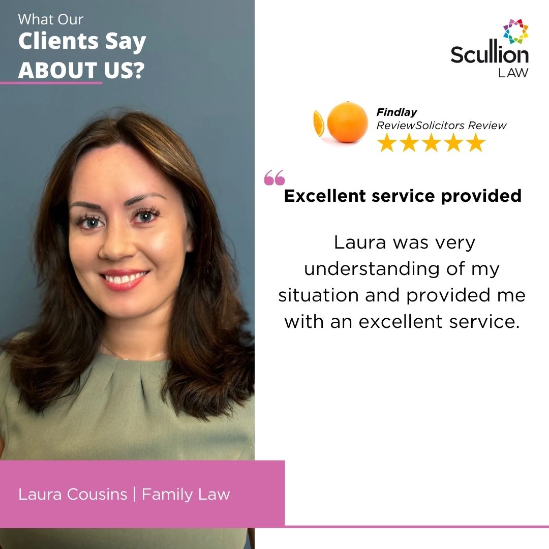 Our award-winning #FamilyLaw department has received yet another 5-star review! Our dedicated team is committed to assisting you in making informed decisions that prioritize your family’s best interests. Contact us now to benefit from our expertise: scullionlaw.com/family-law/enq…