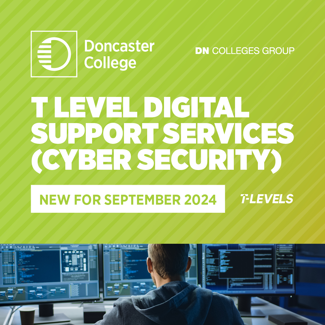 Are you interested in #CyberSecurity? We have a new T Level course running this September that could be perfect for you. Follow the link below to inquire and learn more about this new course. 
orlo.uk/support_servic…

#Doncaster #TLevel