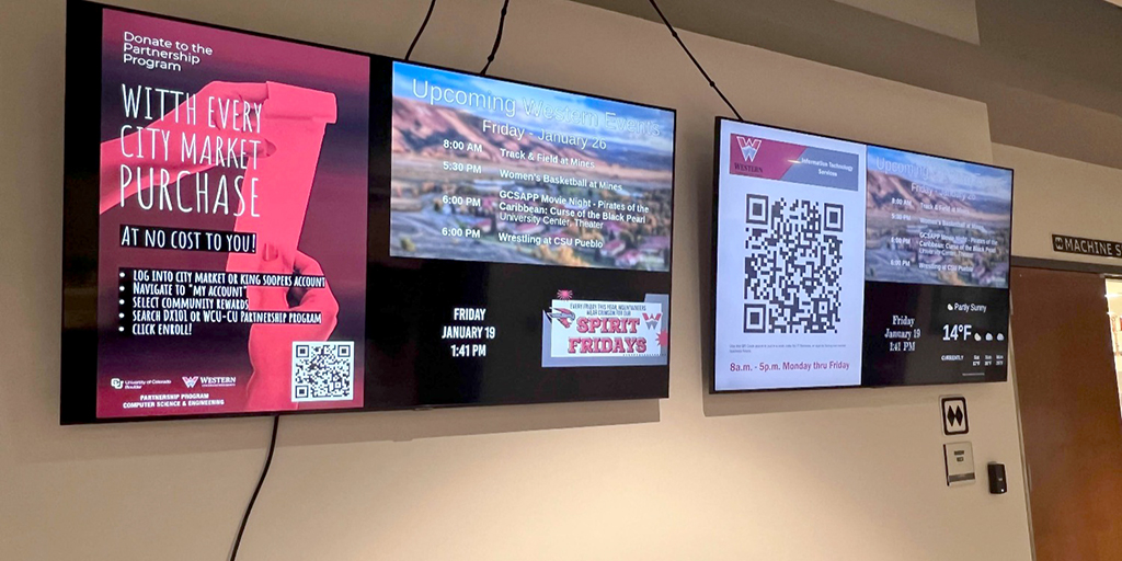 Western Colorado University has partnered with Carousel Digital Signage, a digital signage software firm, in a digital transformation project on its campus. #WesternColoradoUniversity #CarouselDigitalSignage #digitalsignage 

Read more: bit.ly/3xt4Hf4