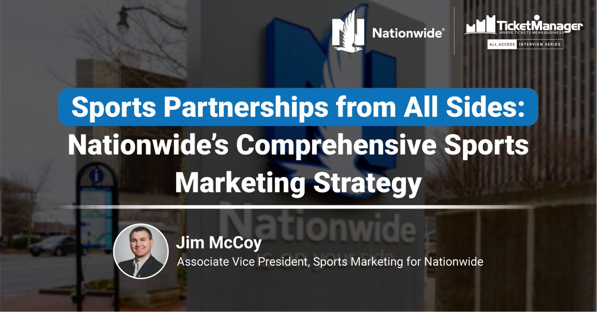 🚨New #Podcast Next Wednesday🚨 We sat down with Jim McCoy, Associate Vice President of Sports Marketing for @Nationwide, and broke down the company’s multi-faceted sponsorship portfolio, including new plans and activations. Stay tuned👉 Apr. 17 📆 #AllAccessPod x #SportsBiz