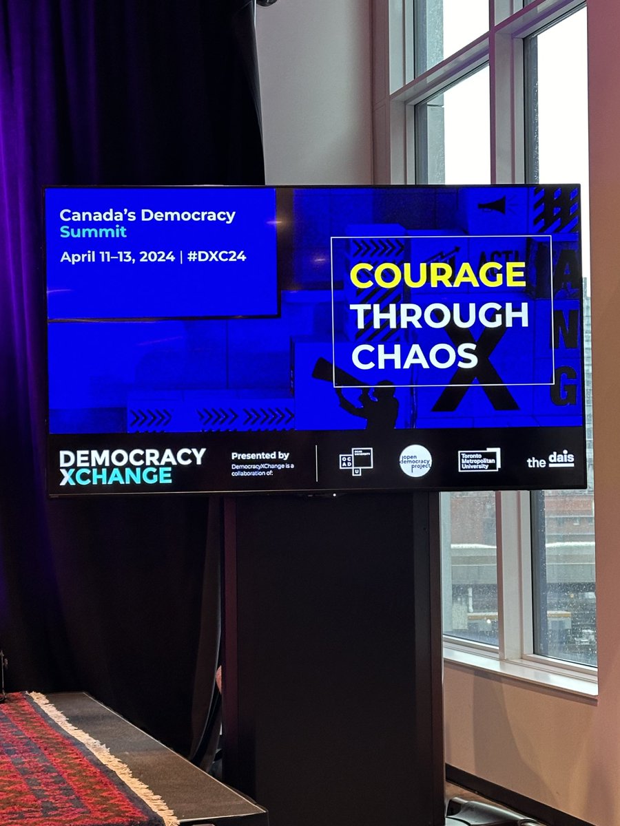 Yesterday my day was all about productivity and policy. Today is all about democracy. I will be thinking about both from the perspective of what could/should change in education to ensure Canada’s productive and democratic future. #DXC24 ⁦@OCAD⁩ ⁦⁦@daisTMU⁩