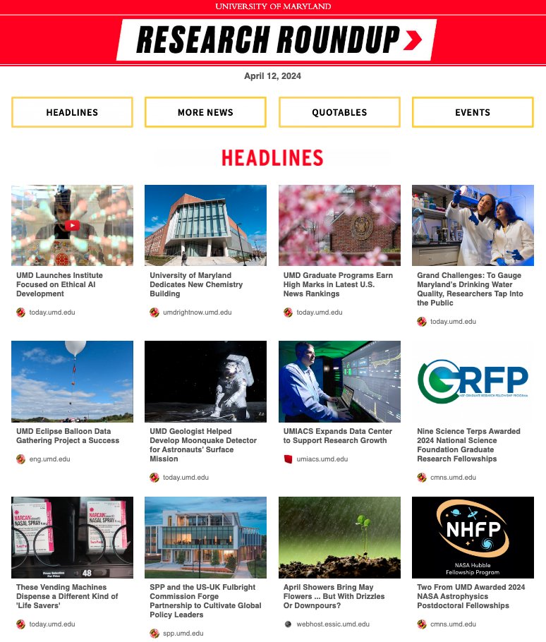 #UMD Research Roundup: AIM, U.S. News Rankings, Eclipse Balloons, and More! 🐢 go.umd.edu/3xAItbd