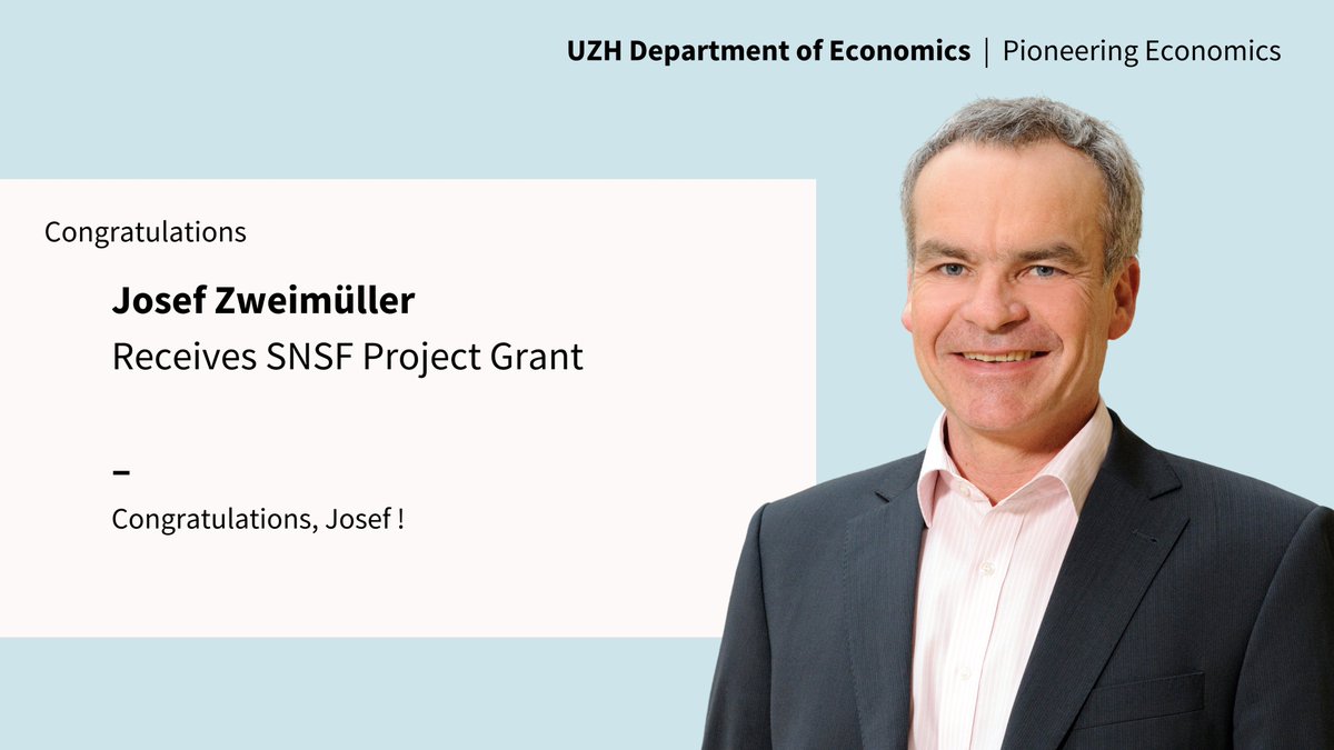 📣 Grant Alert ! Josef Zweimüller and @FabriColella (@USI_university) were awarded an @snsf_ch Project Grant of 770.000 CHF for the project : 'The role of firms in wage formation: Evidence from immigration and local taxes in🇨🇭'. Congratulations to them 🥳!