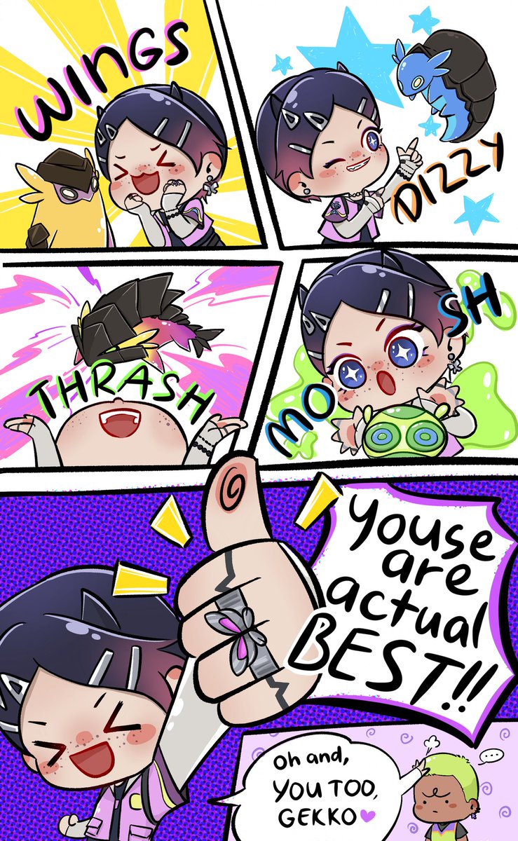 Little homies' biggest supporter 😎✨
#Clove #Gekko #ValorantArt