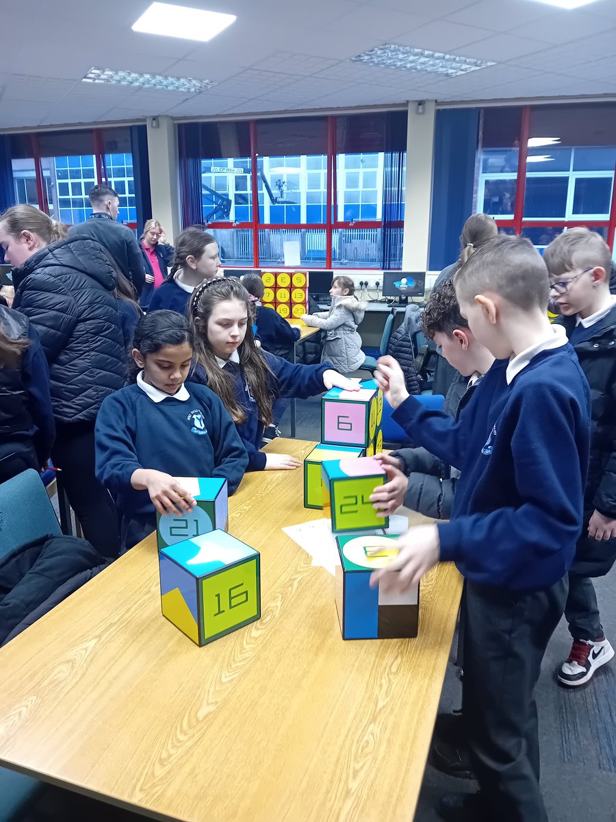 Over the past few weeks pupils from local primary schools St Teresa's, Holy Child and John Paul II have visited All Saints College and practiced their numeracy skills. We were all very impressed with their knowledge, well done everyone 👏 #@AbacusandHelix #mathsisfun