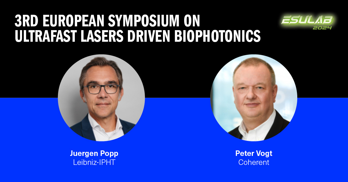 Join Prof. Dr. Jürgen Popp (@Leibniz_IPHT) and our own Peter Vogt for the 3rd ESULaB to stay up-to-date on the latest advances & developments in spectroscopy and imaging. Register now for free: bit.ly/3xbbxWG 📅 Sep. 15-18 📍 Jena, Germany #lifesciences #biophotonics