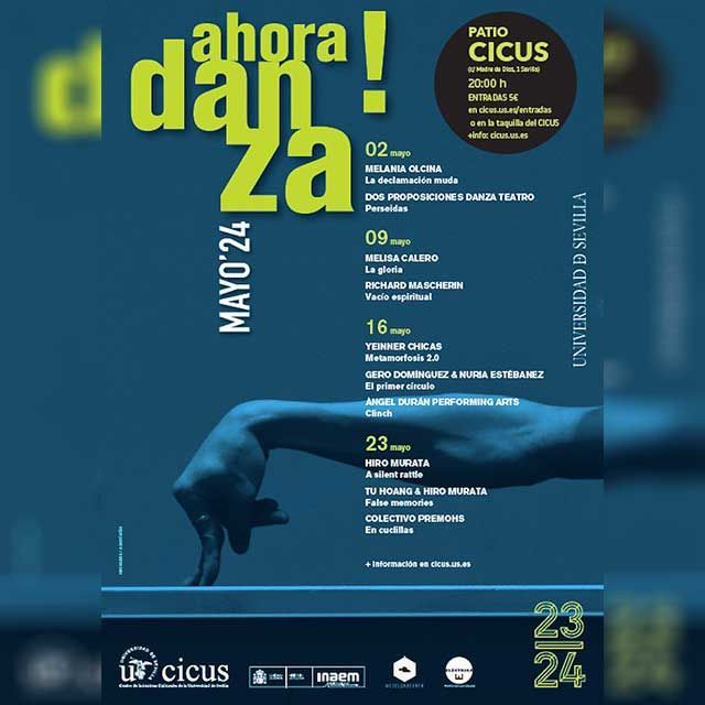Programación del ciclo ¡Ahora danza! 2024 en el CICUS #Sevilla (del 2 al 23 de mayo) onsevilla.com/programacion-a… <a href="/CICUS_/">CICUS</a> <a href="/Unisevilla/">Universidad de Sevilla</a> <a href="/ElctricaCultura/">Eléctrica Cultura</a> <a href="/redacieloabiert/">redacieloabierto</a> <a href="/Gero_Dominguez/">Gero Domínguez</a> <a href="/raquelmadrid4/">raquel madrid</a>