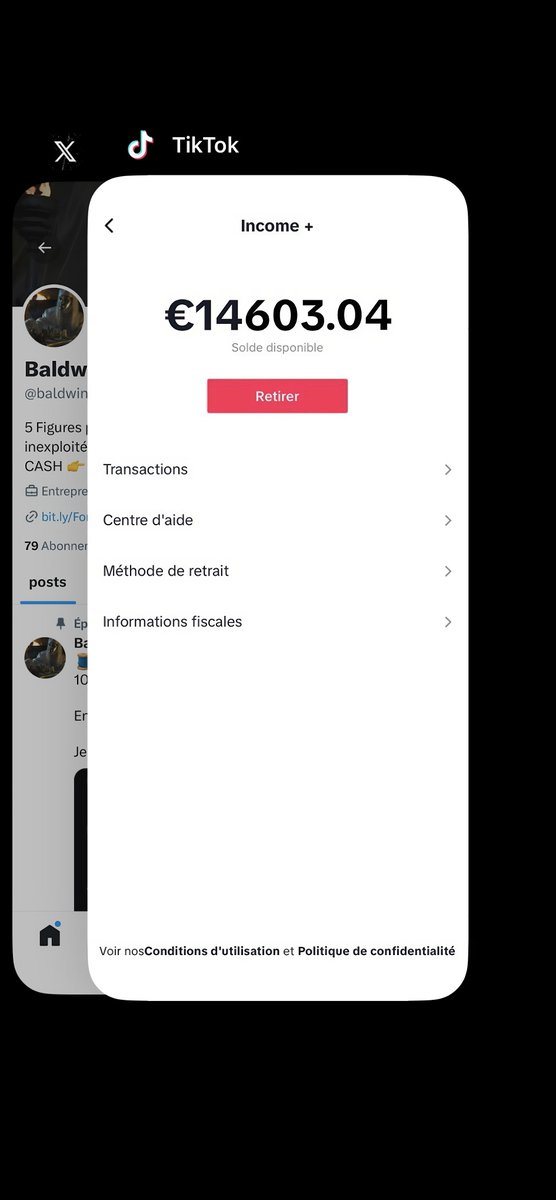 Comment est ce que je gagne +14'000€ en 30j grâce à TikTok ? 💸

Alors que certains galèrent à atteindre la monétisation

🎁 Je te donne TOUTES les clés pour faire comme moi dans cette vidéo -> GRATUITEMENT pendant 24h 🎁

-> RT
-> Commente ''TikTok''

(Tu dois me follow 🤝)