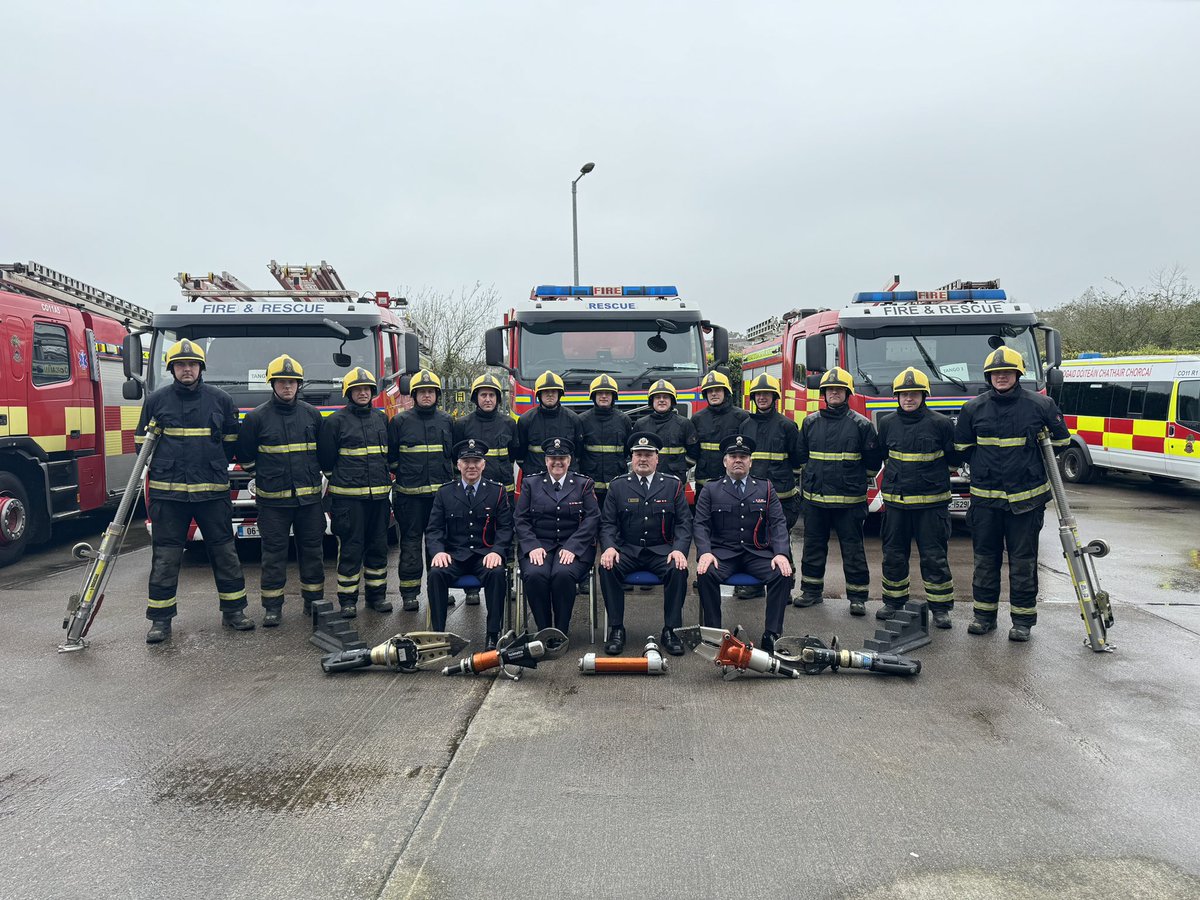 This week our new recruits have taken another step closer to finishing their initial recruit firefighter training in Ballyvolane Station The module took the ff’s through Road Traffic Collision tools, equipment, scenarios & extraction techniques which they will use when on watch