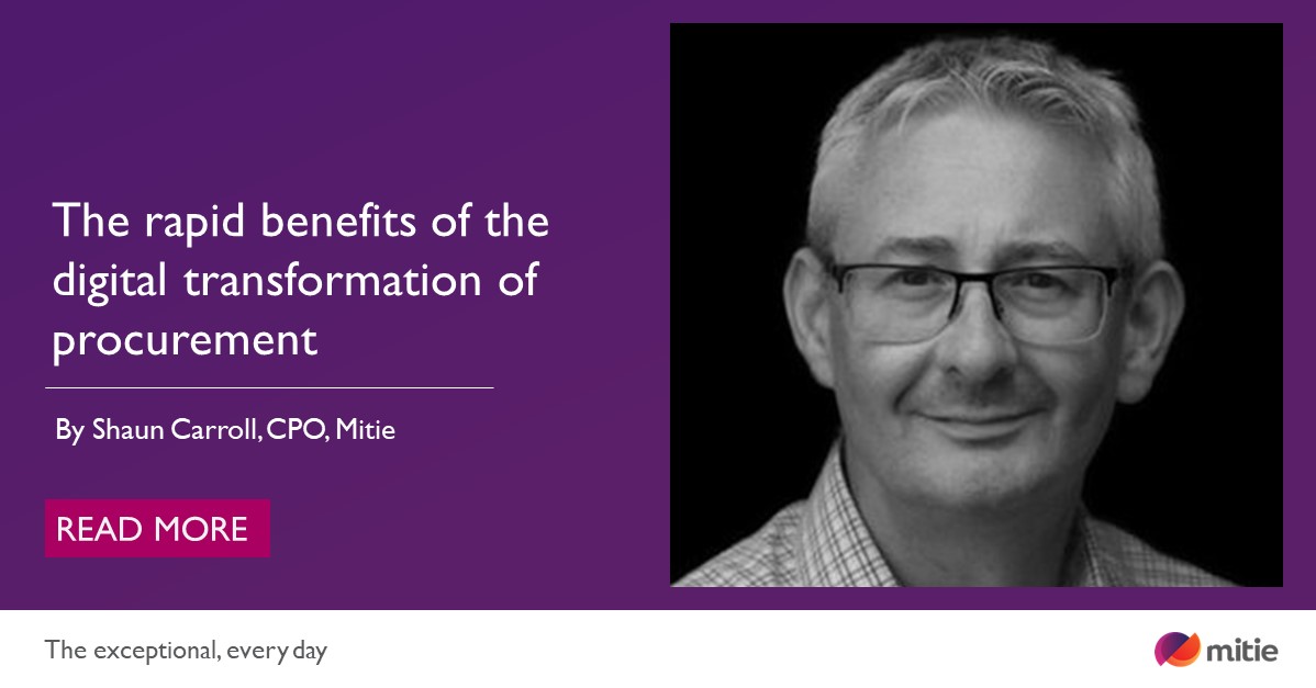 Discover how we've revolutionised our procurement function through digital transformation! Shaun Carroll, Mitie's Chief Procurement Officer, explains how implementing the change saved us £2 million in the first half of the 2023 financial year. > procurementmag.com/articles/shaun…