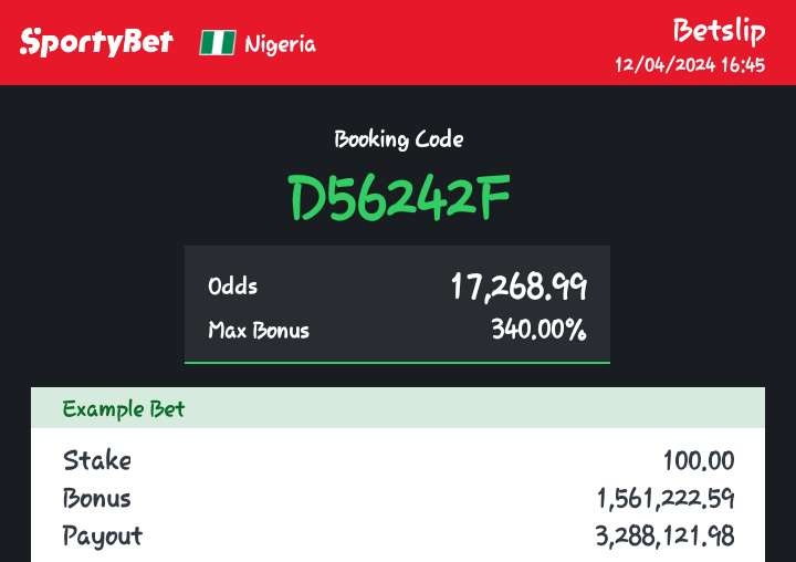 JosephChukzy's tweet photo. @joyfultips @sportingking365 @Ekitipikin @notoriouztips @CHIZZY_BB @Ada_Daddyya @Betodds1 @brightutd @TheRealCEOAmber @FreshBossTips @BAFreeTips @DenaroFreeBets D56242F https://t.co/VAGJWSBSv4