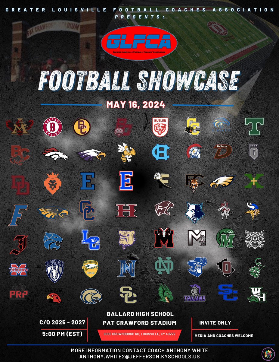 College coaches come see what Greater Louisville, KY has to offer on May 16. 50+ High School programs in one location. No better place or way to evaluate 250+ young men and find EXACTLY who you need on your roster. @GLFCA1 @blts_network #BLTSN #BLTSNetwork #NoExcuses