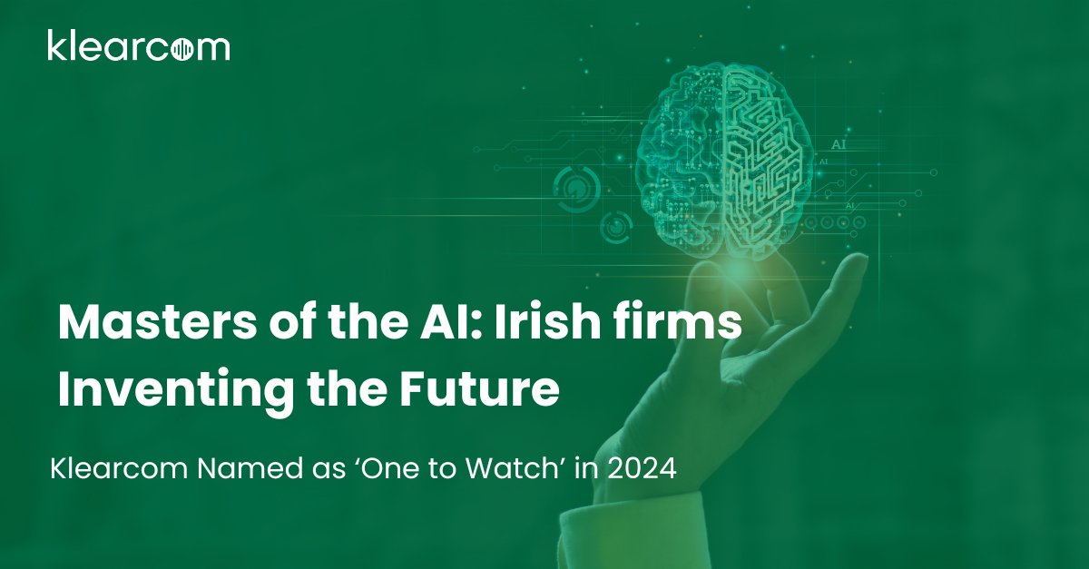 KlearcomTech's tweet image. 🚀 Exciting News in the AI Landscape! 🚀

💡Klearcom has been named as one to watch at the centre of the Irish AI revolution! hubs.ly/Q02sw-6X0

#AIInnovation #CustomerExperience #IrishTech #Klearcom #FutureOfBusiness