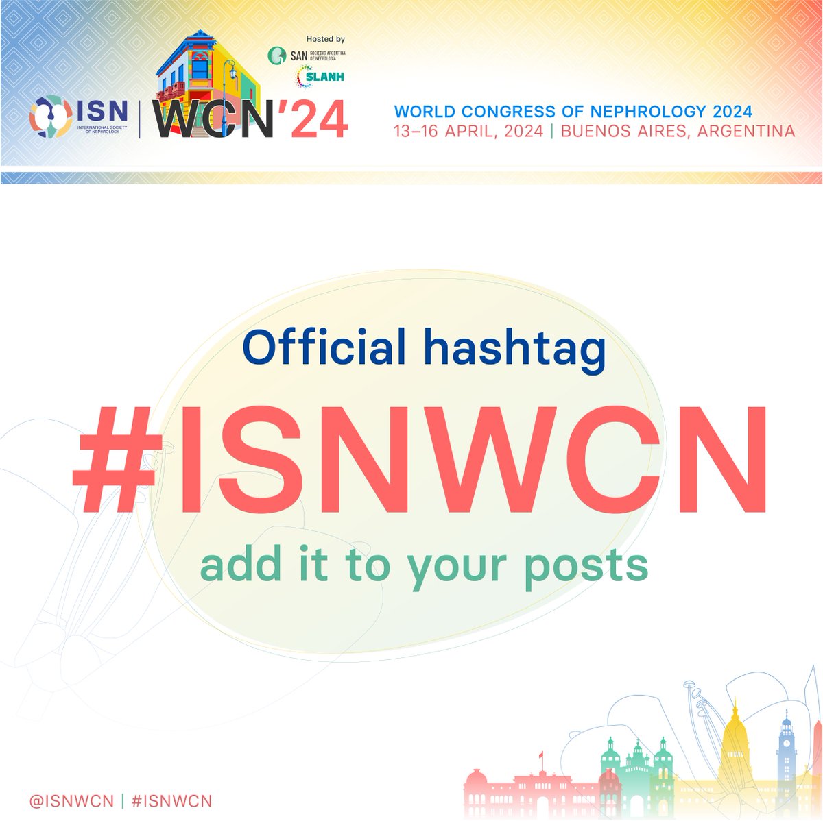 We invite you to add the hashtag ➡️#ISNWCN⬅️ in your posts, so they are featured in our social media wall.