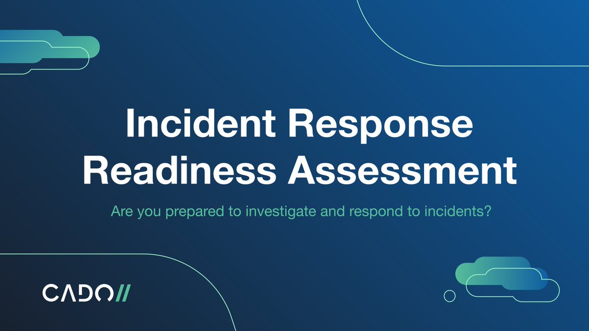 Cado Security is now offering a complimentary IR Assessment for organizations interested in conducting a succinct evaluation of their readiness to investigate and respond to incidents. Sign up now! hubs.li/Q02spD9J0 #CadoSecurity #IncidentResponse
