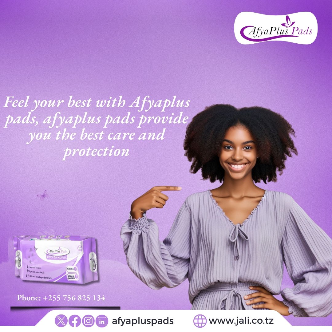 Afyapluspads's tweet photo. Feel your best every day with Afyaplus pads, afyaplus pads provide you the best care and protection ππ
#Afyapluspads #JALI #Afyaplus #ReusableSanitaryPad #AfyaplusProtection #Endperiodstigma #SafeMenstruation #EcofriendlyPads #Alwayscomfortable https://t.co/2zgDj4YU5u