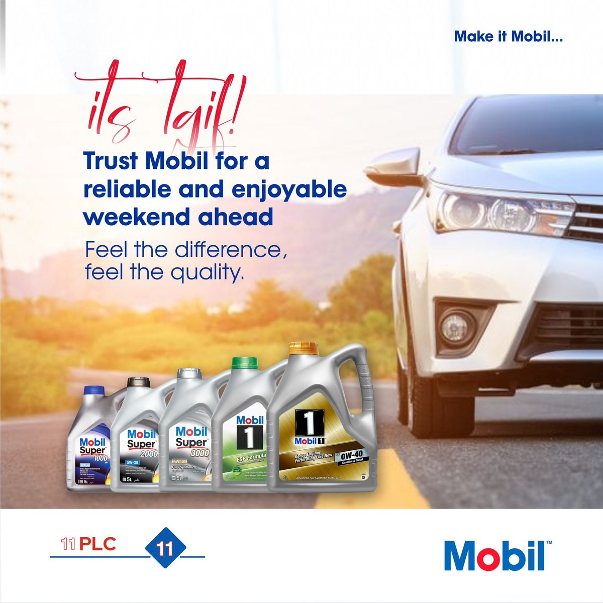 Trust Mobil for a reliable and enjoyable weekend ahead!

#11plc #weekend #Friday #mobillubricants