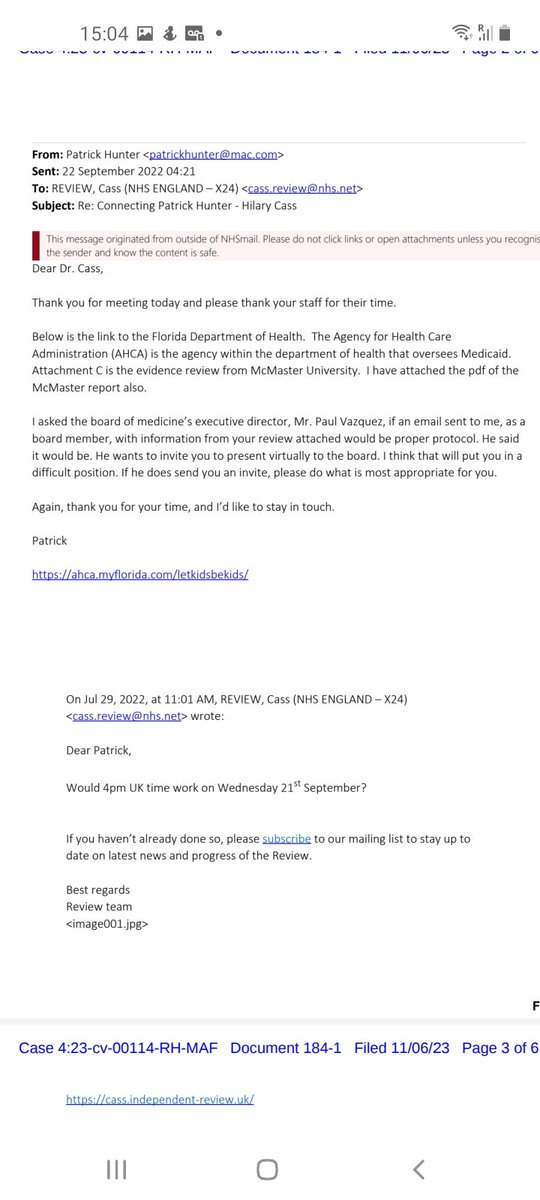 Why exactly DID Cass meet with Patrick Hunter , a member of the Catholic Medical Organization who was tapped to ban trans care on behalf of Desantis in Florida ? #CassReview #CassReport