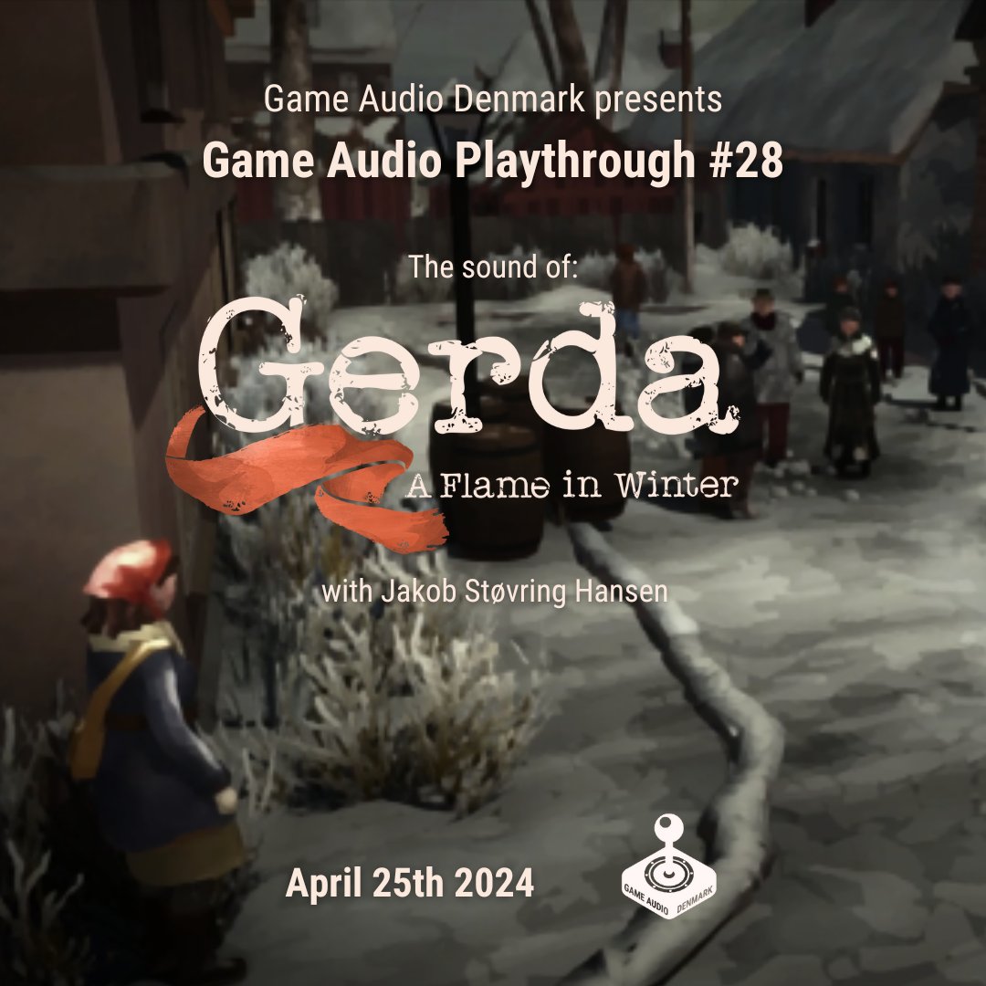🎮 Dive into the chilling soundscapes of “Gerda - A Flame In Winter” with Jakob Støvring Hansen on 25 April, 18:30, Copenhagen. 

Explore the game's sound design and the creative technical solutions they made to create the soundscape of 1945. Sign up here
meetup.com/game-audio-pla…