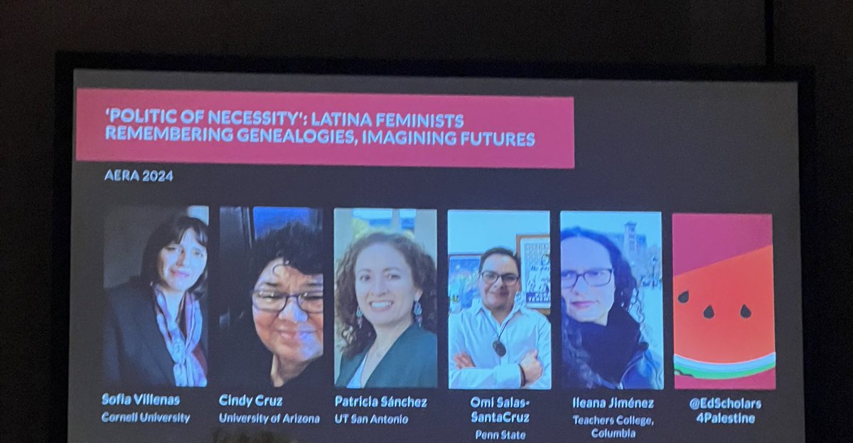 this panel was such an absolutely lovely way to kick off my #AERA24 experience