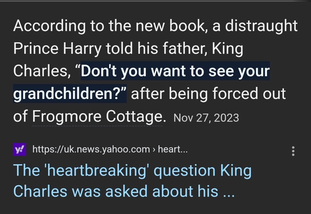 #KingCharles never closed the door on #PrinceHarry? WHAAAT? He even closed the door on his grandchildren KC took away their security, he put their lives in danger. He took away Frogmore. Harry even asked him 👉🏽 “Don't you want to see your grandchildren?” ( #MeghanMarkle )