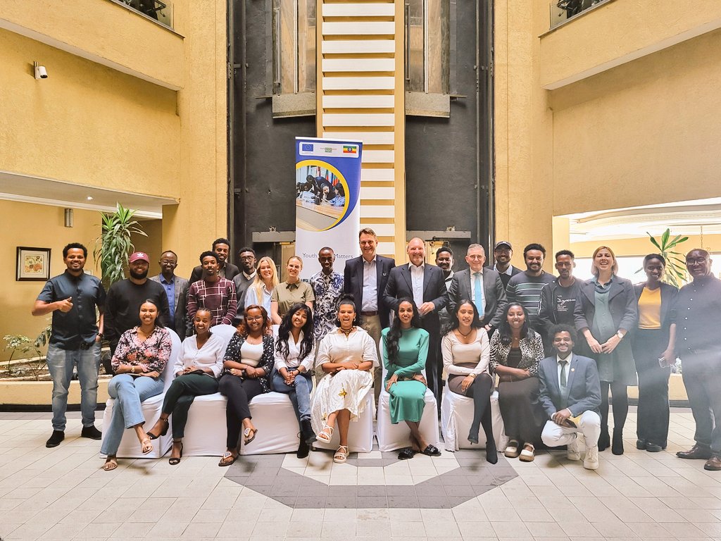 🎉 The first cohort of the EU-Ethiopia Youth Sounding Board wraps up today. Thanks to our brilliant young leaders for their dedication and innovation. Here’s to more achievements ahead! 🚀
