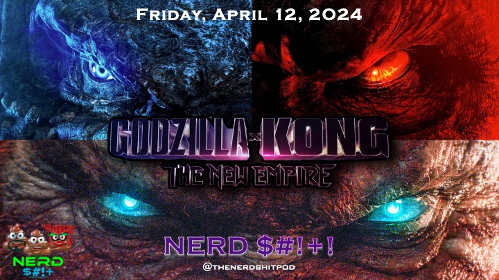 Today the Nerds are taking on the King of Monsters itself (and some big ape) in GODZILLA X KONG: THE NEW EMPIRE

open.spotify.com/episode/3sVJcA…

#nerdshit #nerdpodcast #NerdTalk #moviereview #moviebuff #spoileralert #godzilla #GodzillaXKongTheNewEmpire #KingKong #kingofmonsters