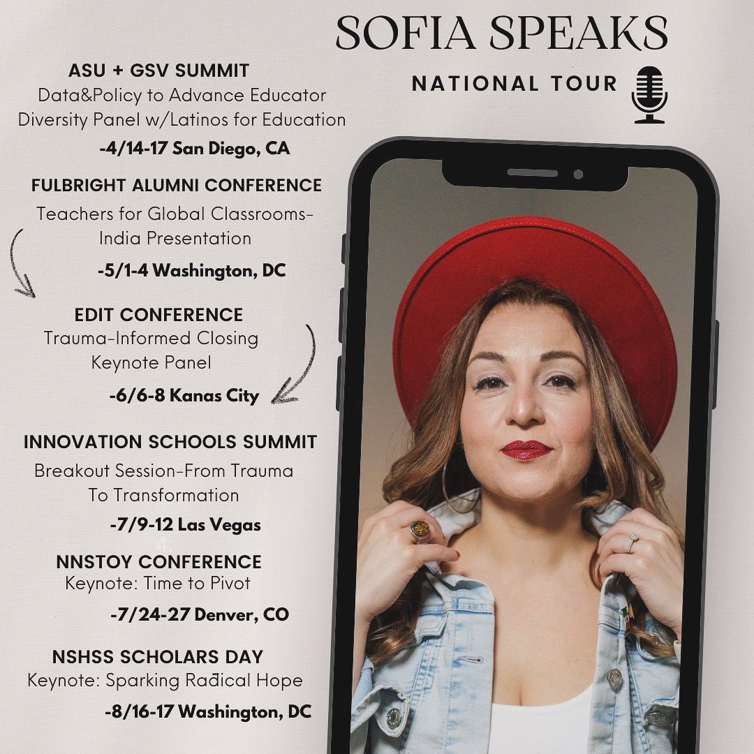 🚨National Tour Continues🚨 With just a few months left of my leave of absence from the classroom, I can’t describe how grateful I am to be given access to some many spaces that are willing&wanting to embrace my storytelling&best practices that are from the ♥️. #sofiaspeaks