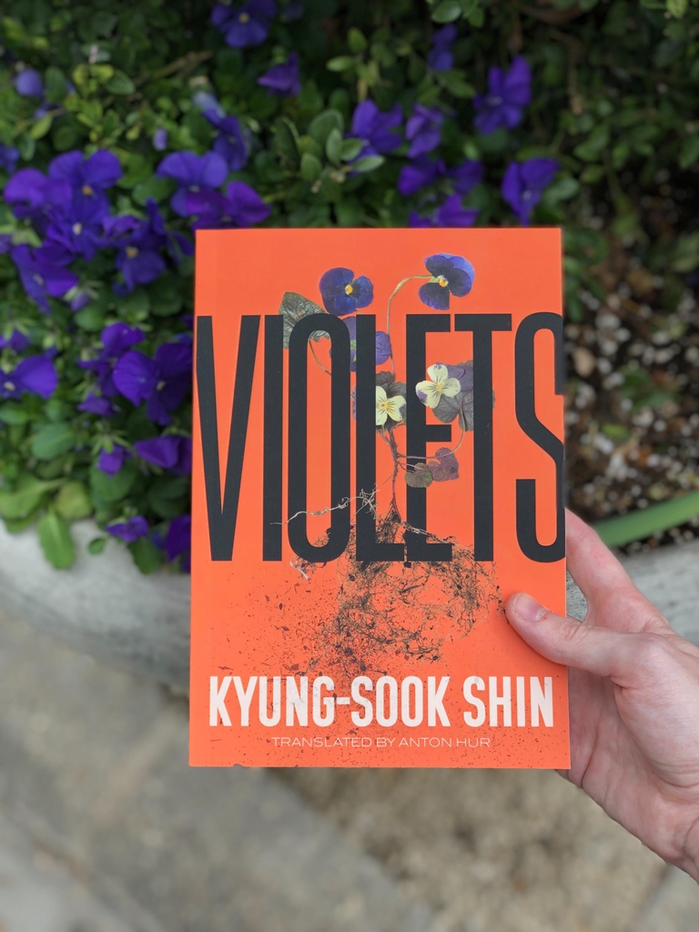 Happy book-versary to Kyung-Sook Shin's VIOLETS, translated by @antonhur!!! We can't believe it's been TWO years since our edition hit shelves in the US. We 🧡 this beautiful book bit.ly/3sPMmH2