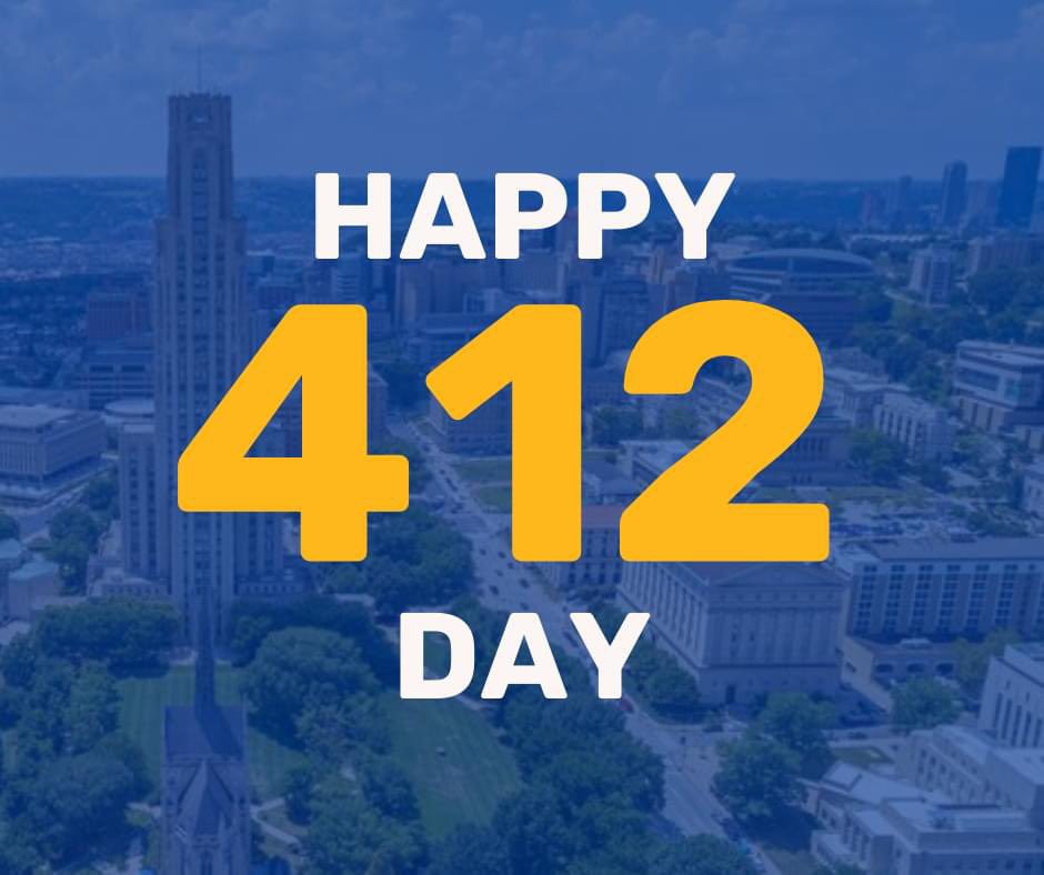 Happy 412 Day! Feels like a great day to become a member of Alliance 412 😉 Sign up today: alliance412.com