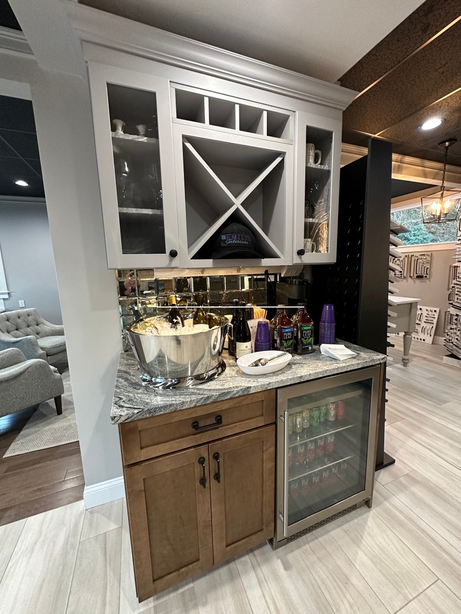 Whether you love cocktails or coffee, a dedicated serving area is a great addition to your new kitchen and entertaining space. 

Give us a call! (774) 214-9605

#KitchenCabinetry #HomeBar #CoffeeBar #DesignInspo #KitchenDesigners #HomeDesign #EmilysInteriors #ShrewsburyMA