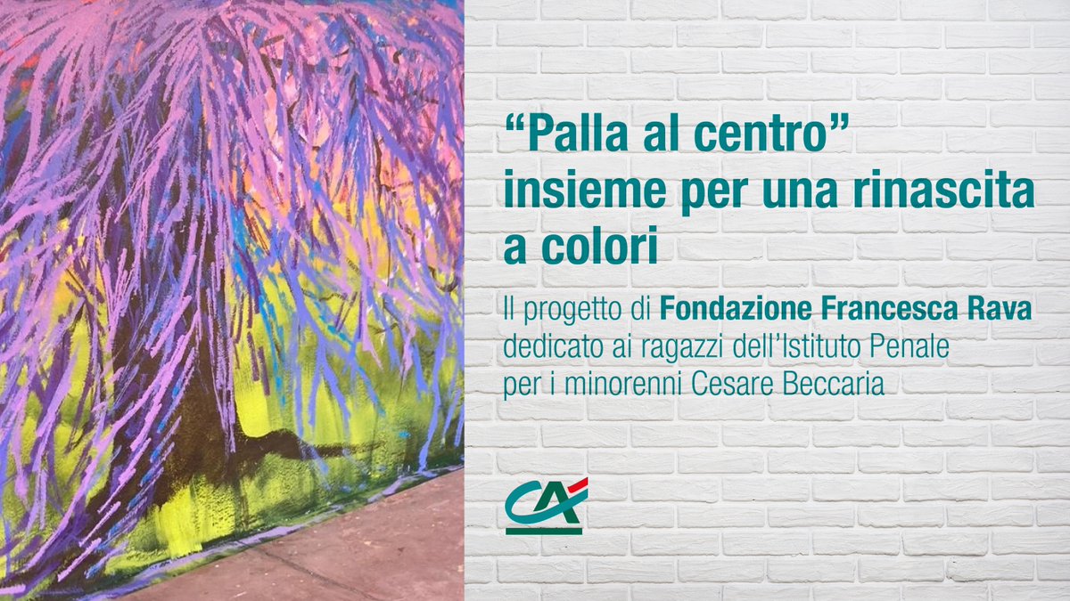 70 colleghe/i volontari del Gruppo, con i ragazzi dell'Istituto Penale per i minorenni Cesare Beccaria di Milano, hanno realizzato un murales. L’attività dà continuità alla collaborazione con @Fondazione_Rava per il progetto “Palla al centro”, sostenuto anche su CrowdForLife.
